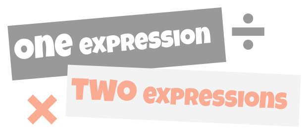 one expression. two expression.