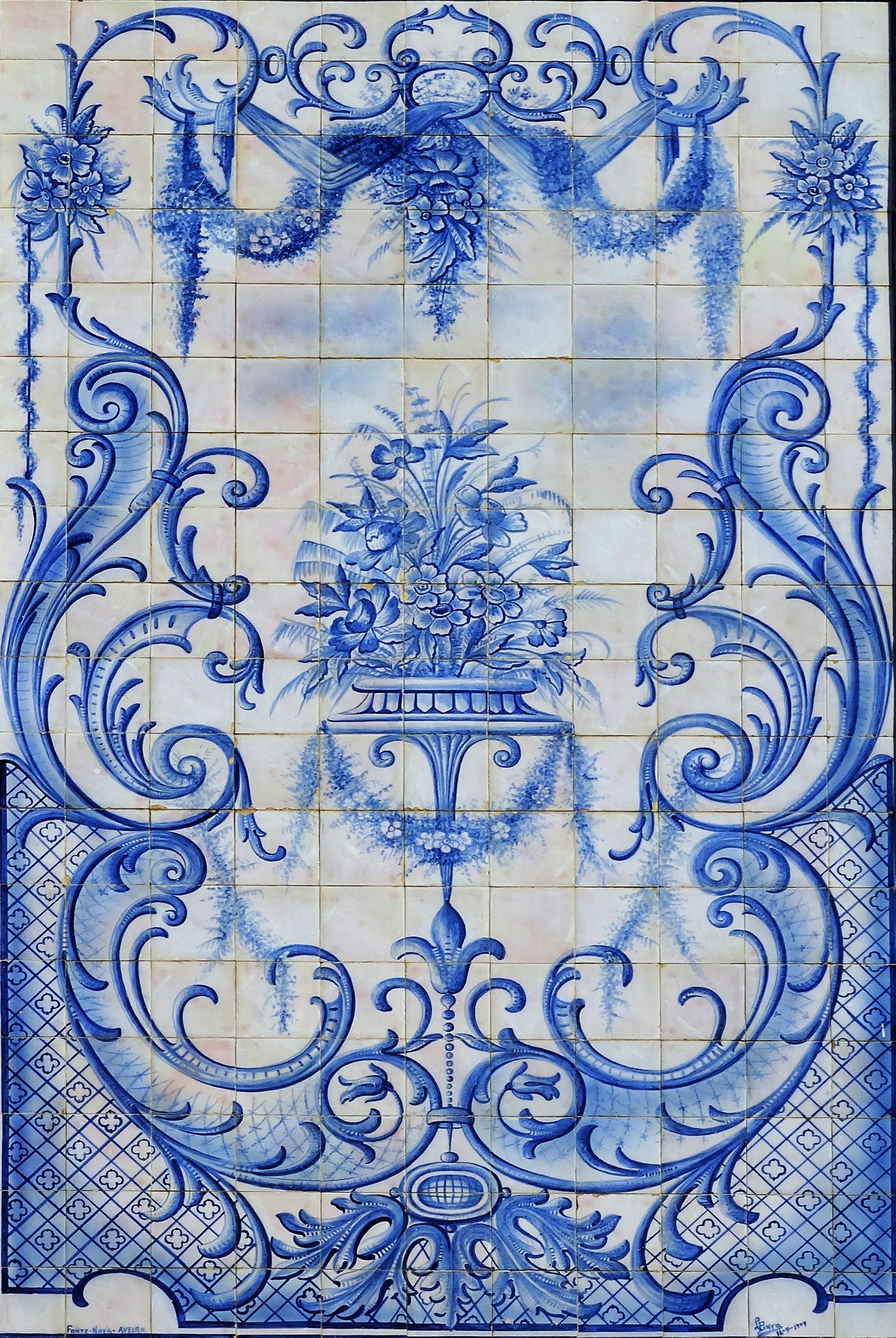 Painted tiles from Portugal.