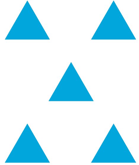  Blue triangles.
