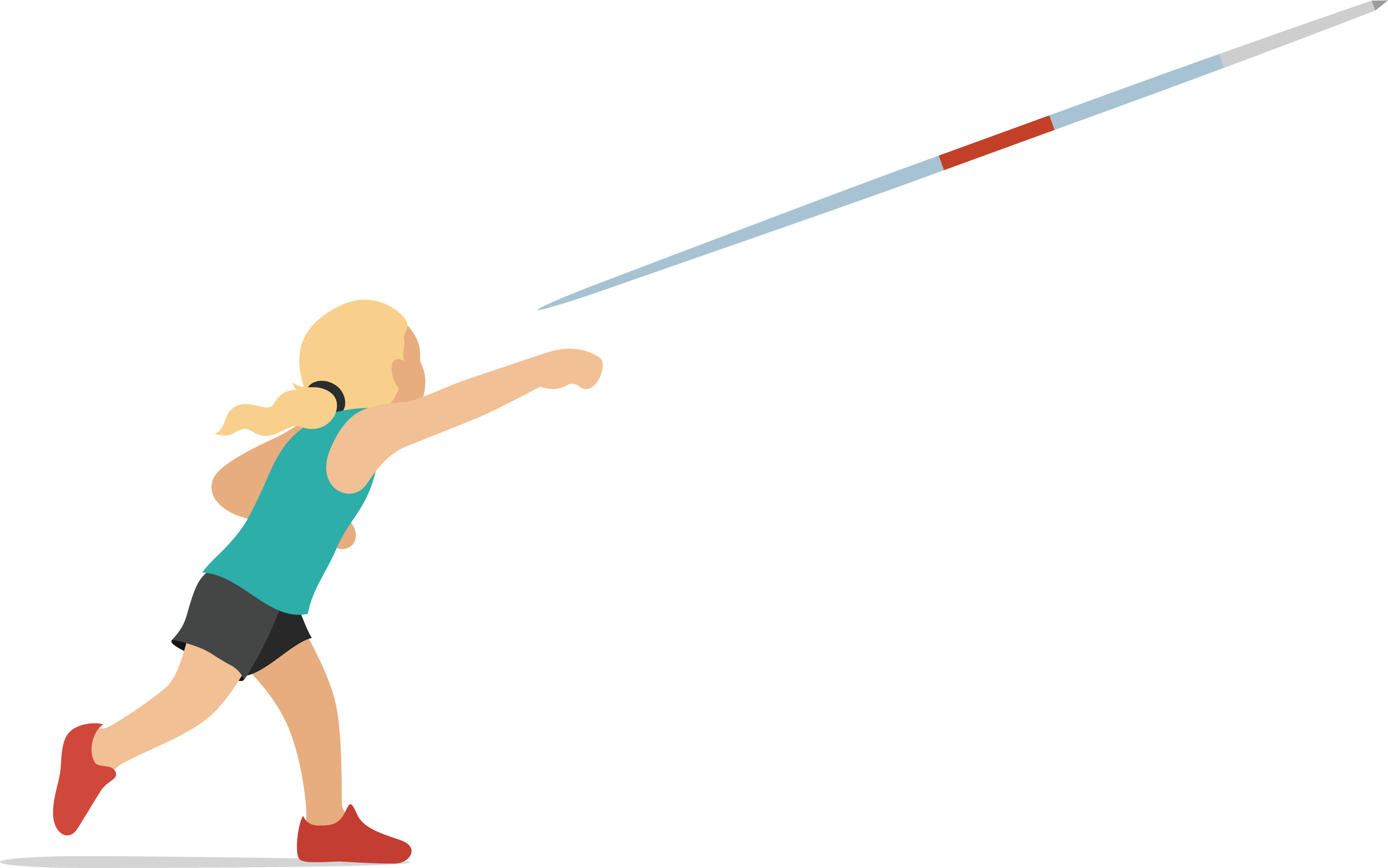 image of girl throwing javelin