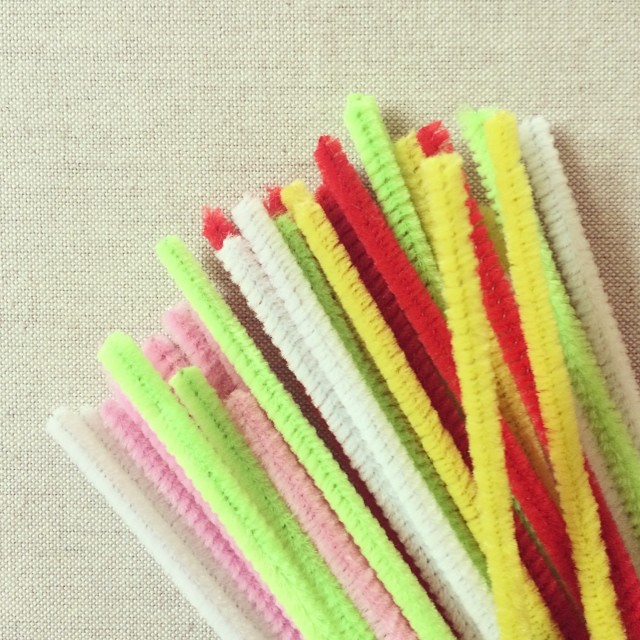 photograph of pipe cleaners