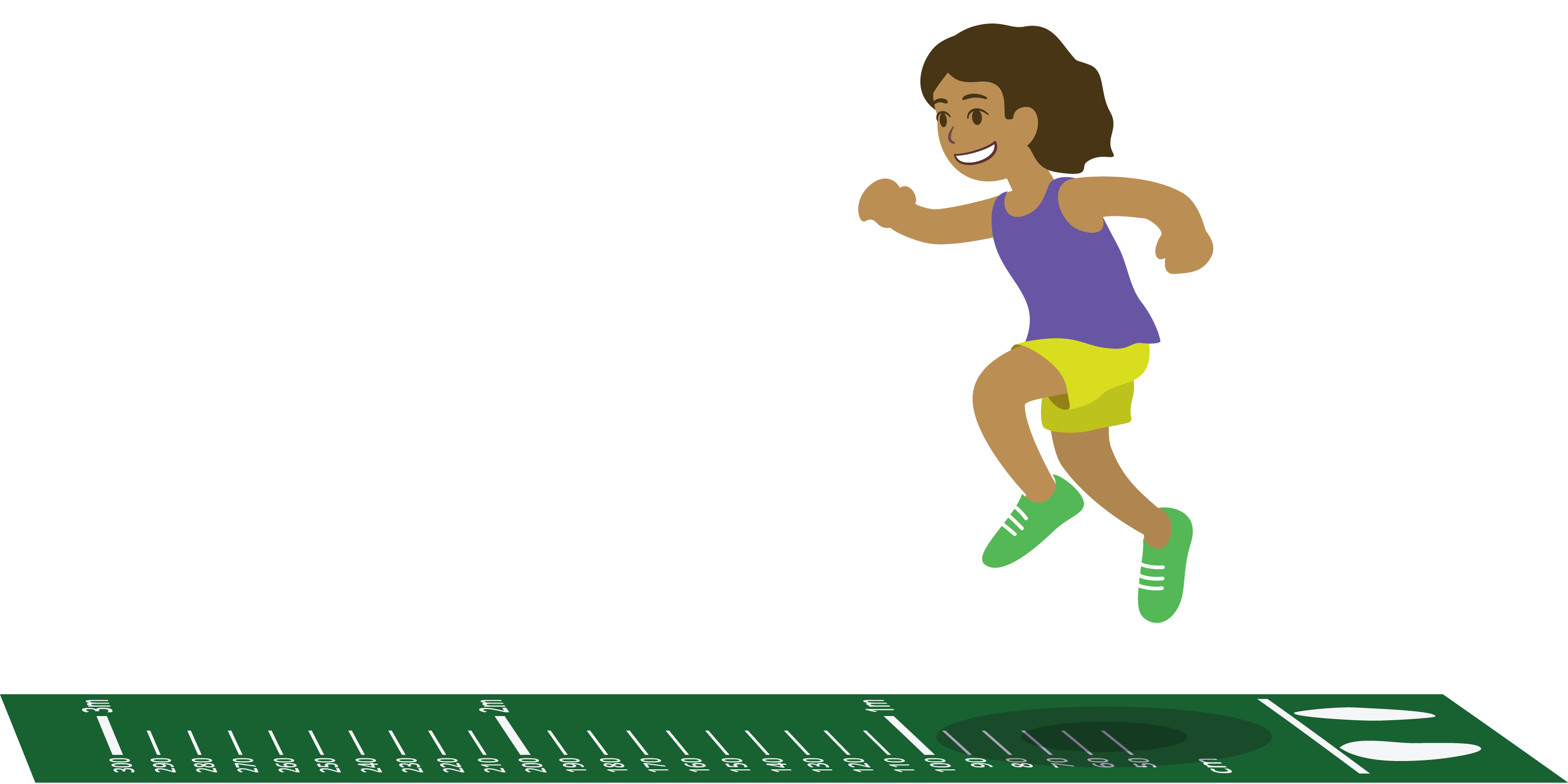 image of girl jumping