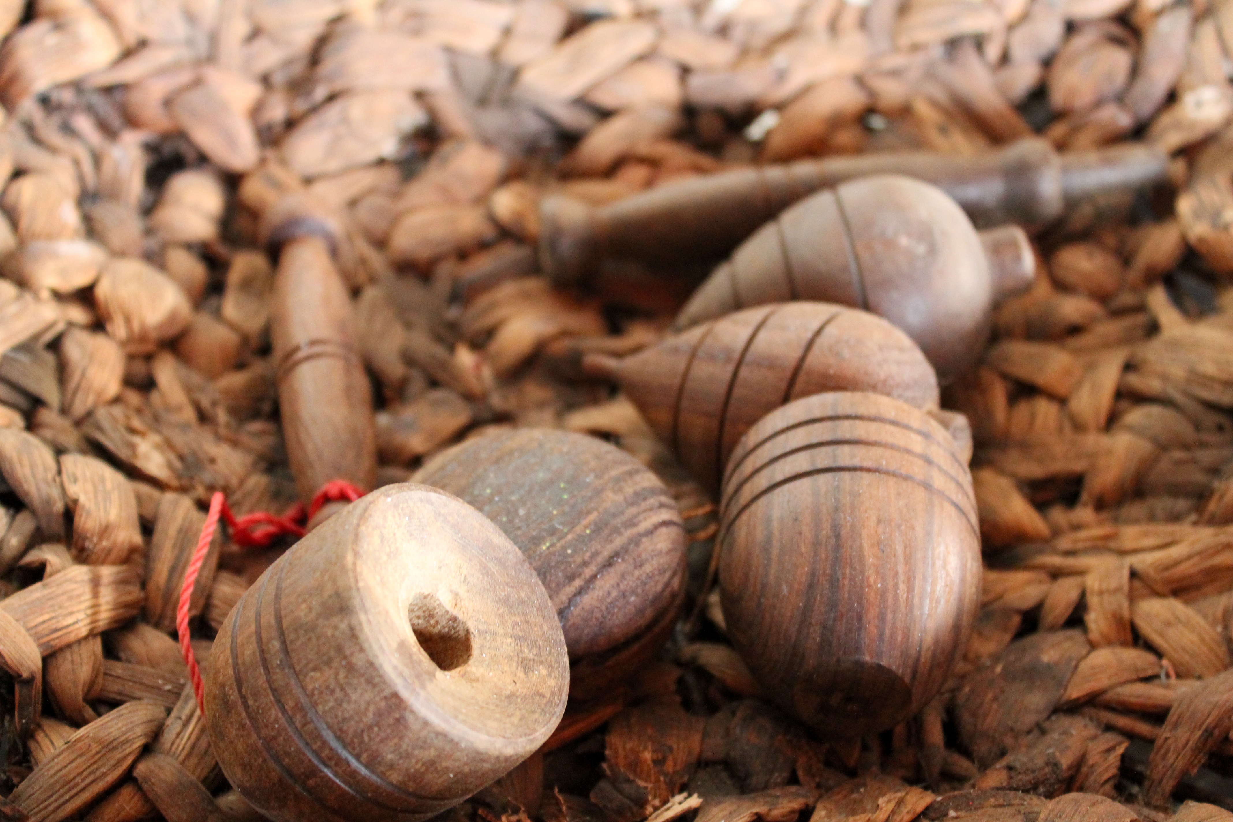 Indonesian gasing (spinning tops)