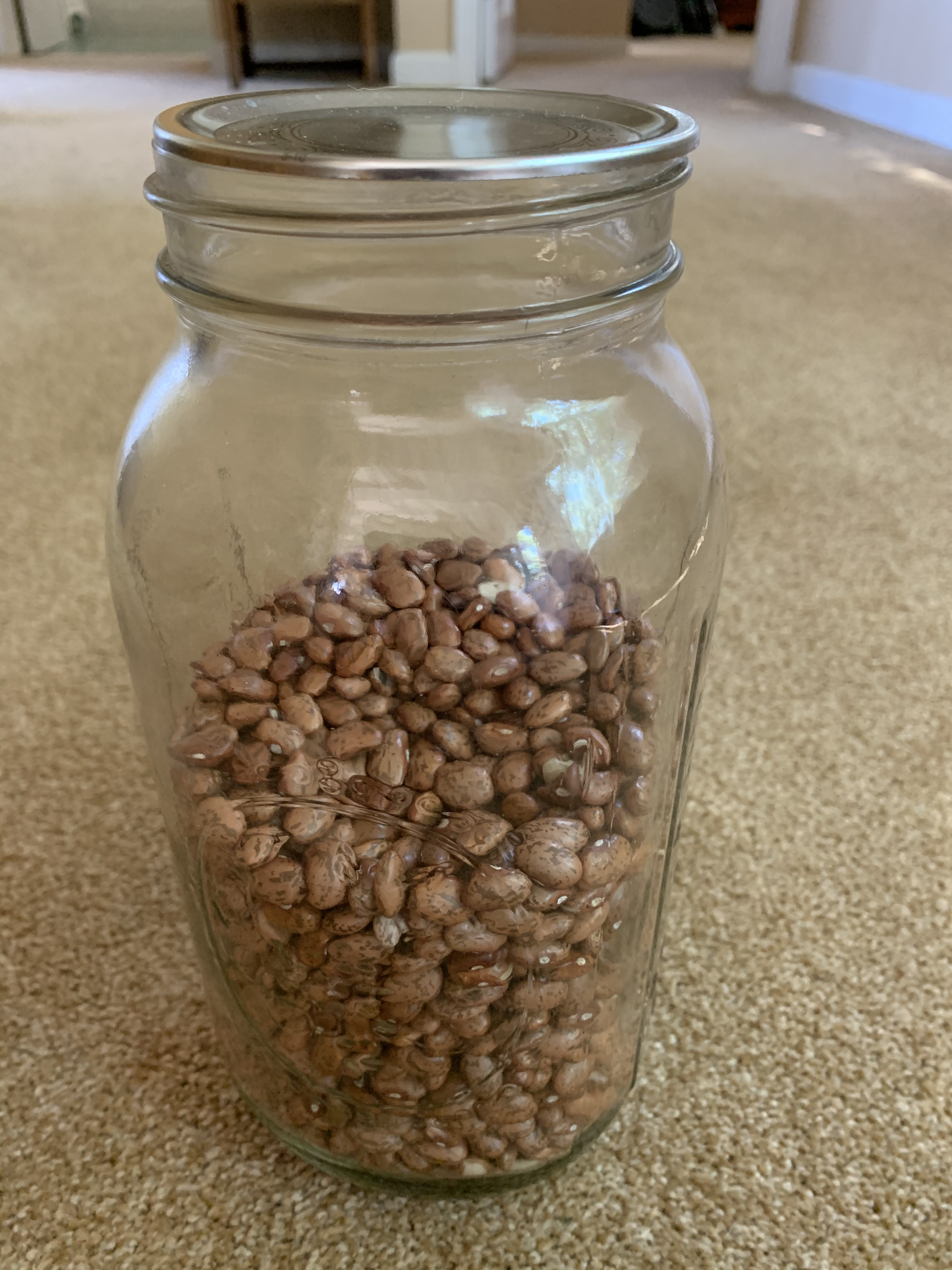 Jar of beans.