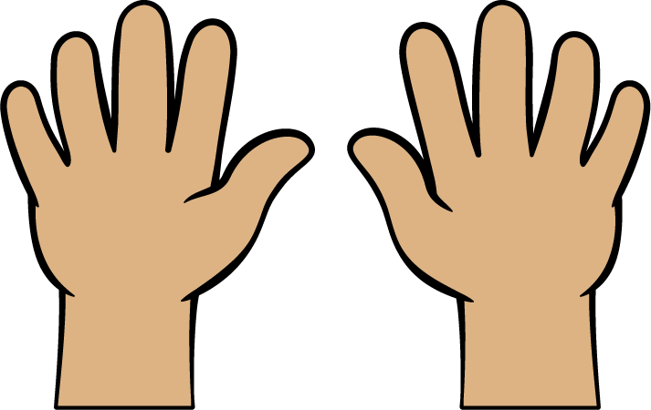 Fingers showing 10.