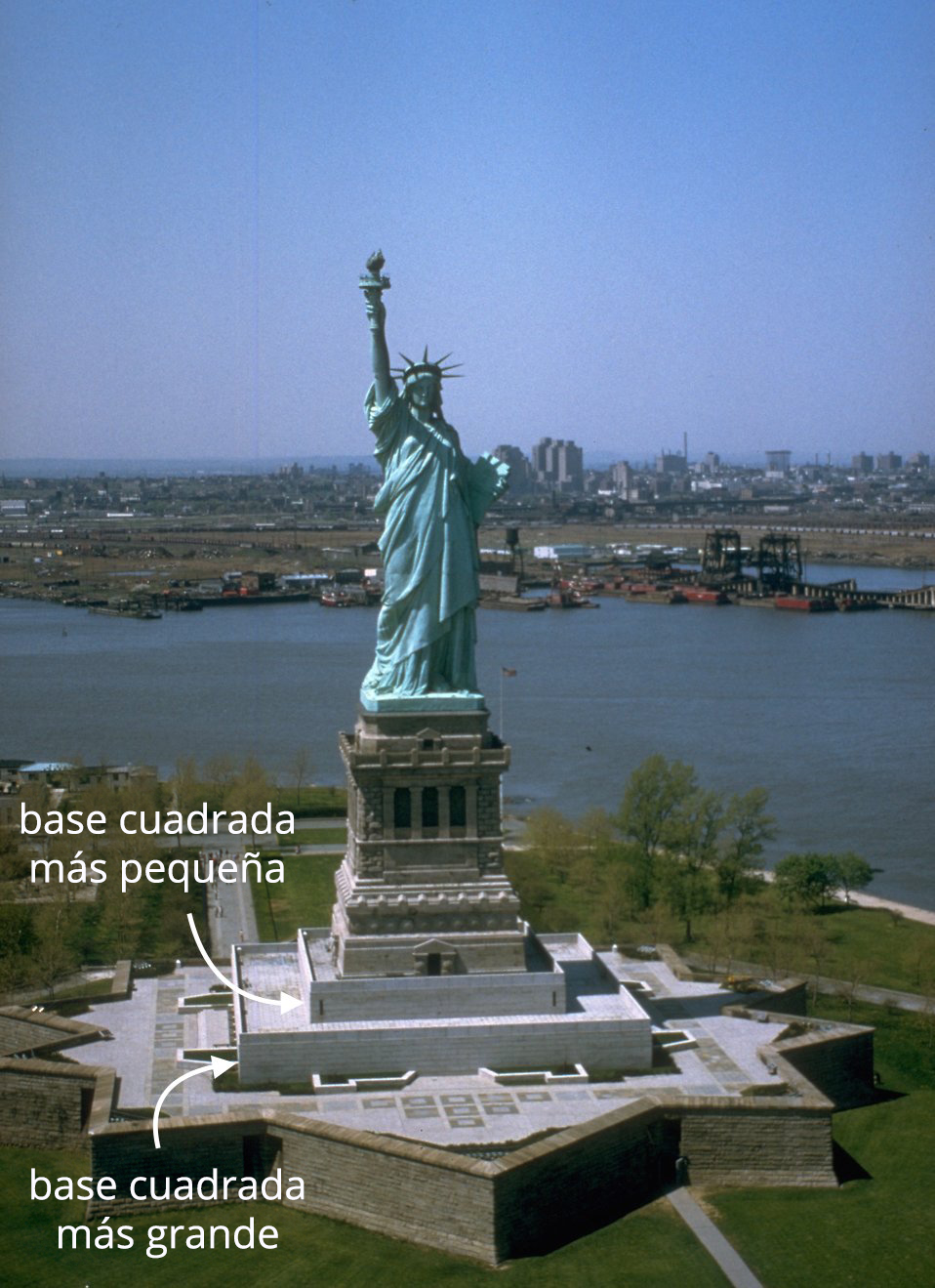 Fotografía de la Estatua de la Libertad.