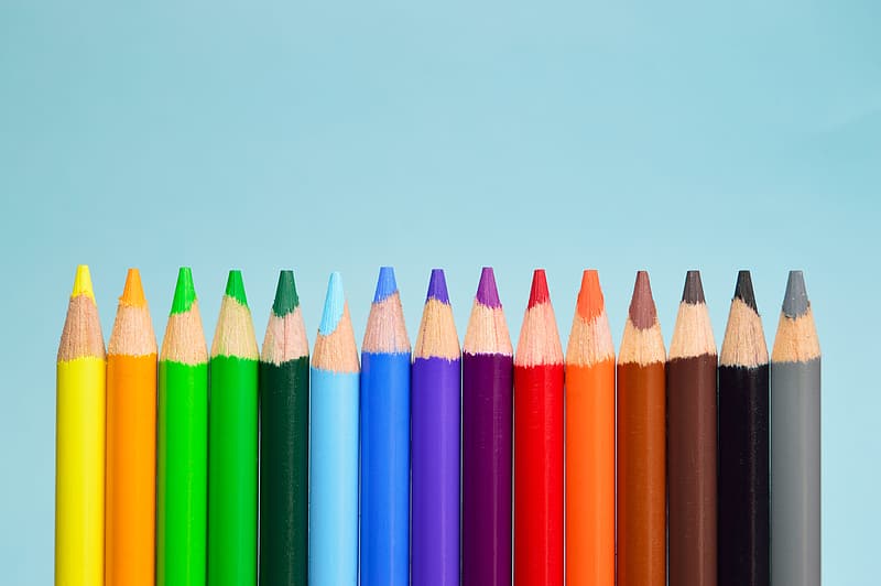 photo of colored pencils