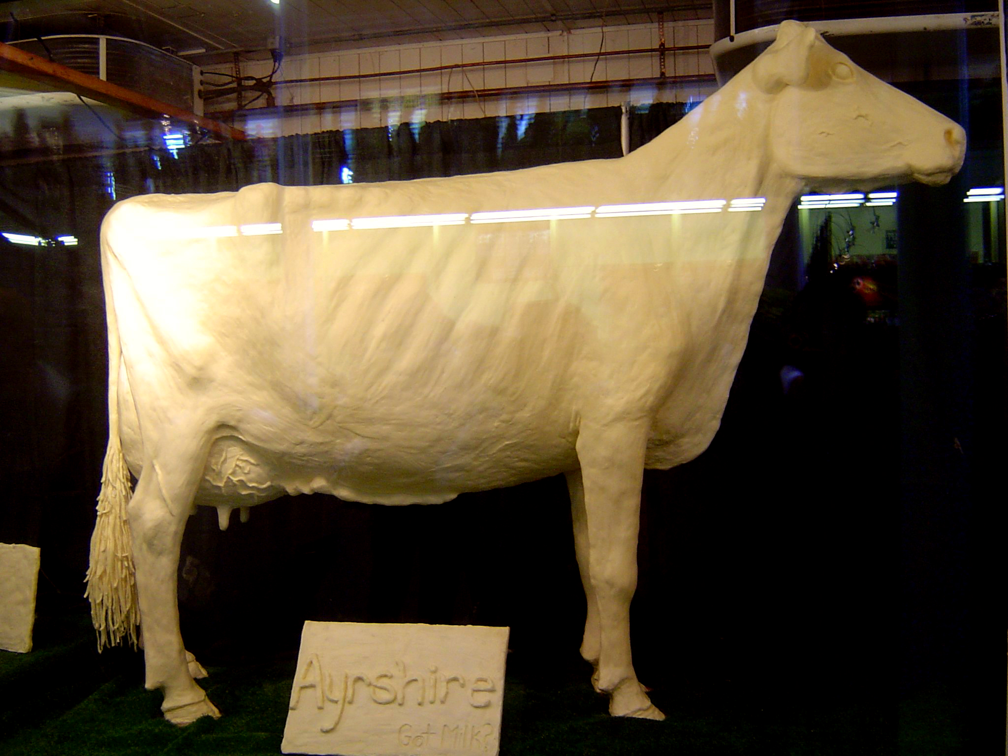 Cow made of butter.