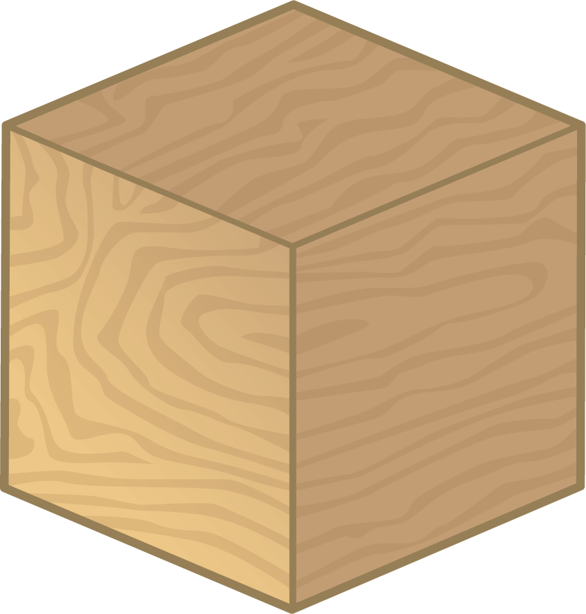 Solid shape. Cube.