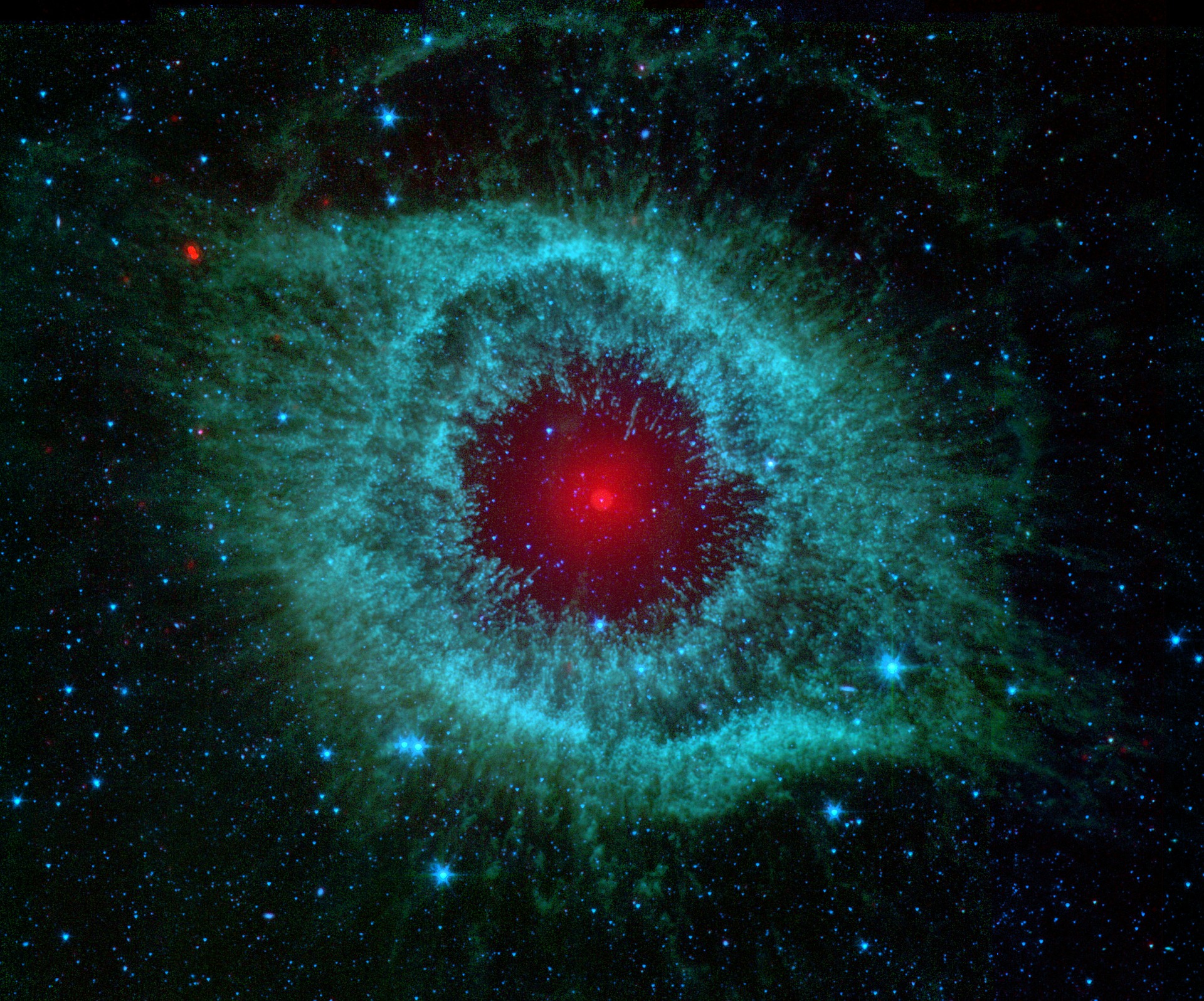 Stars in the Helix Nebula.