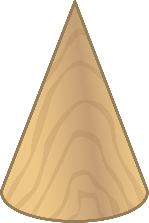 wooden cone