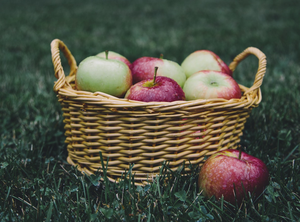 Basket of apples.