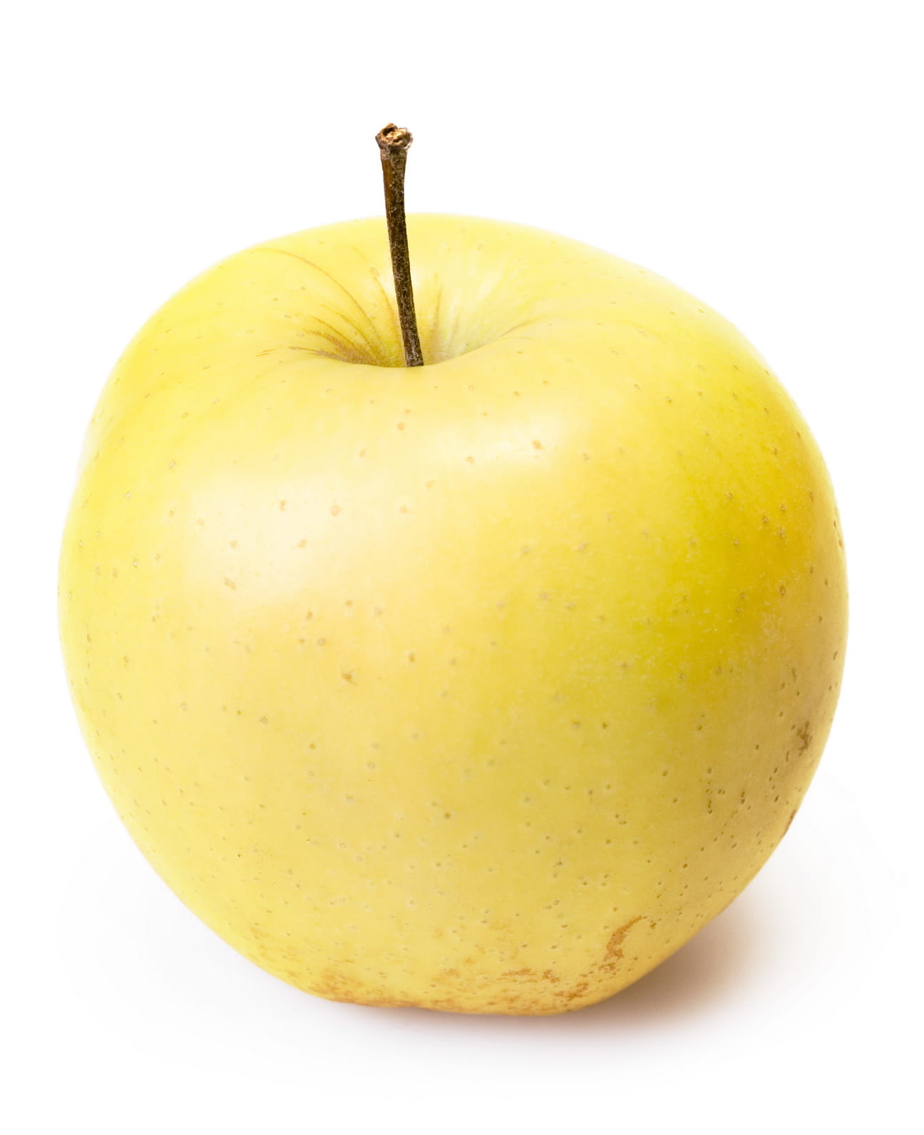 Una manzana amarilla.