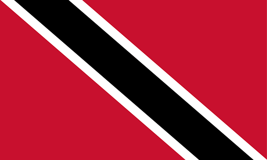 The flage of Trinidad and Tobago is shown.