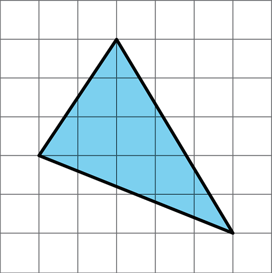 A triangle on a grid