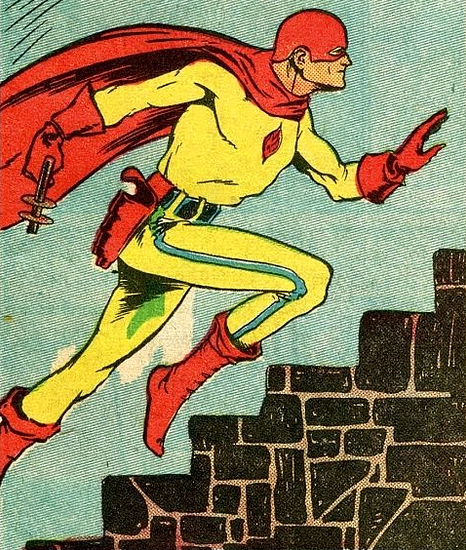 The image of a cartoon superhero