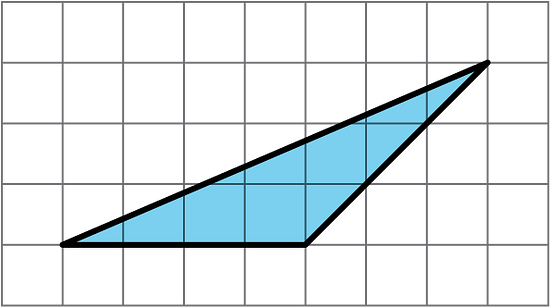 a triangle is shown on a grid