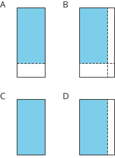 rectangles are formed by different sized rectangles
