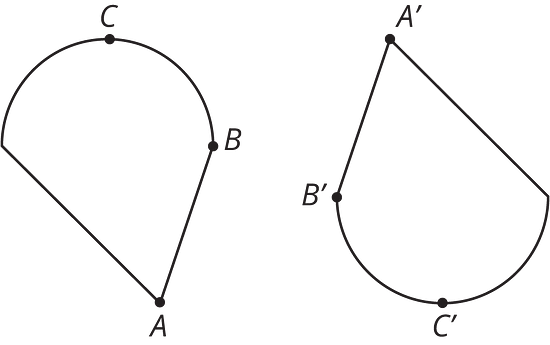 Two congruent figures are shown