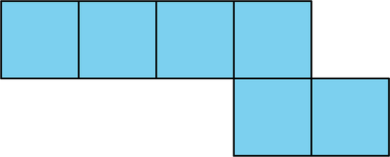 A figure is composed of squares
