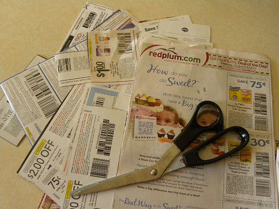 An image of several coupons