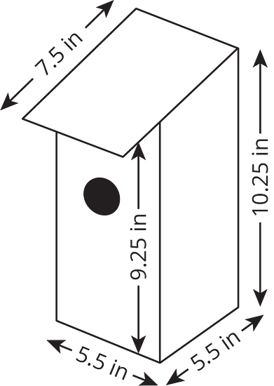 An image of a 3D bird house is shown
