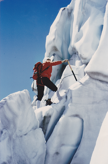 An image of a mountaineer