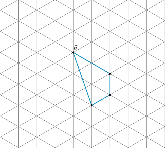 A figure is shown on a grid.