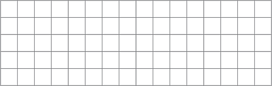 A blank grid with height 5 units and length 16 units.