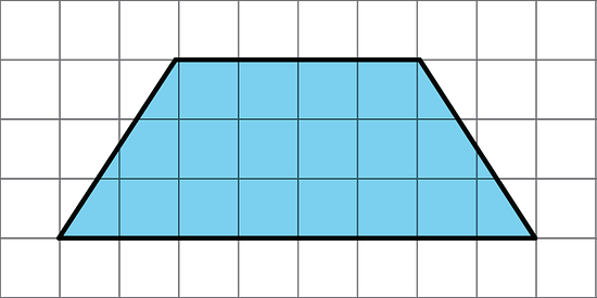 a trapezoid is shown on a grid